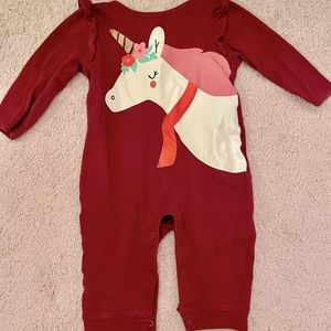 Old Navy baby girls unicorn jumpsuit size 6-12 mos